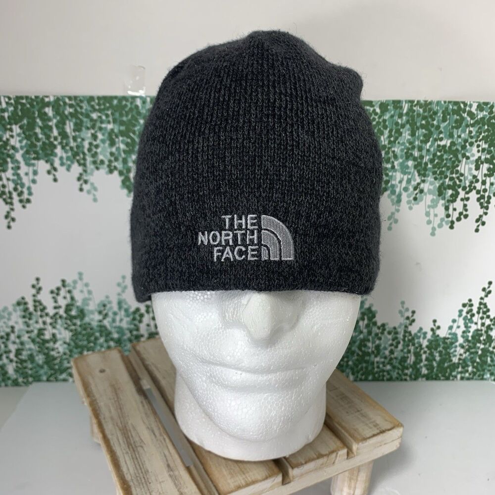 The North Face Mens One Size Black Fleece Lined Knit Winter Hat